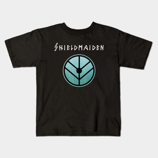 Shieldmaiden Kids T-Shirt by HotVikingCruises